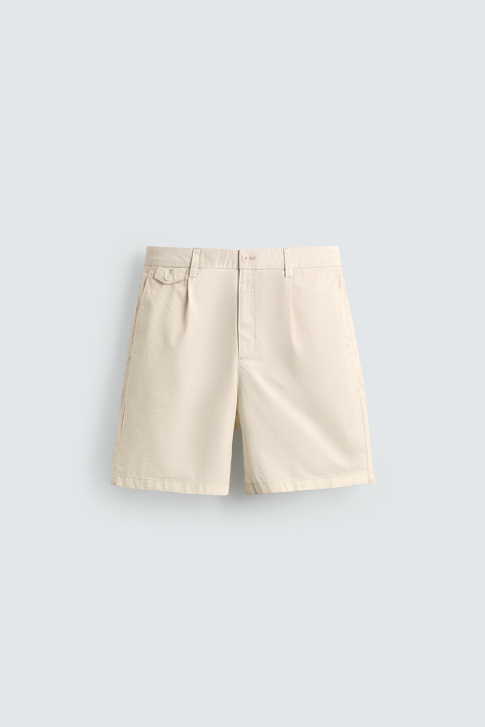 SHORT REGULAR FIT AVEC PLIS